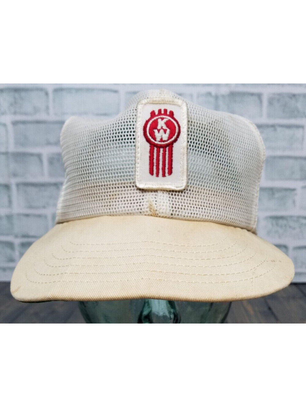 Vintage Kenworth Mesh Trucker SnapBack Adjustable Hat Cap Tonkin Red White USA